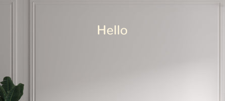 Custom text: Hello